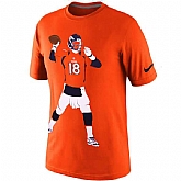 Denver Broncos Peyton Manning Nike Silhouette WEM T-Shirt - Orange(1),baseball caps,new era cap wholesale,wholesale hats